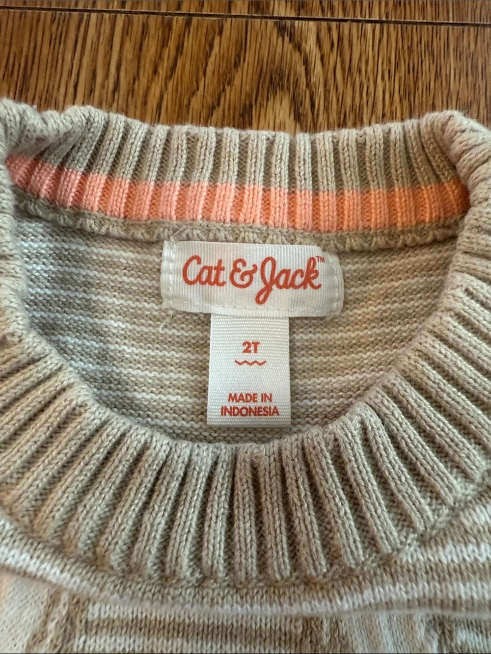 NWOT Toddler Cozy Bunny Stripe Sweater
